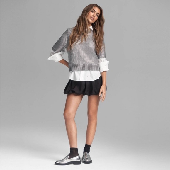 future collective Dresses & Skirts - Women's Bubble Mini Skirt - Future
Collective Charcoal Gray new